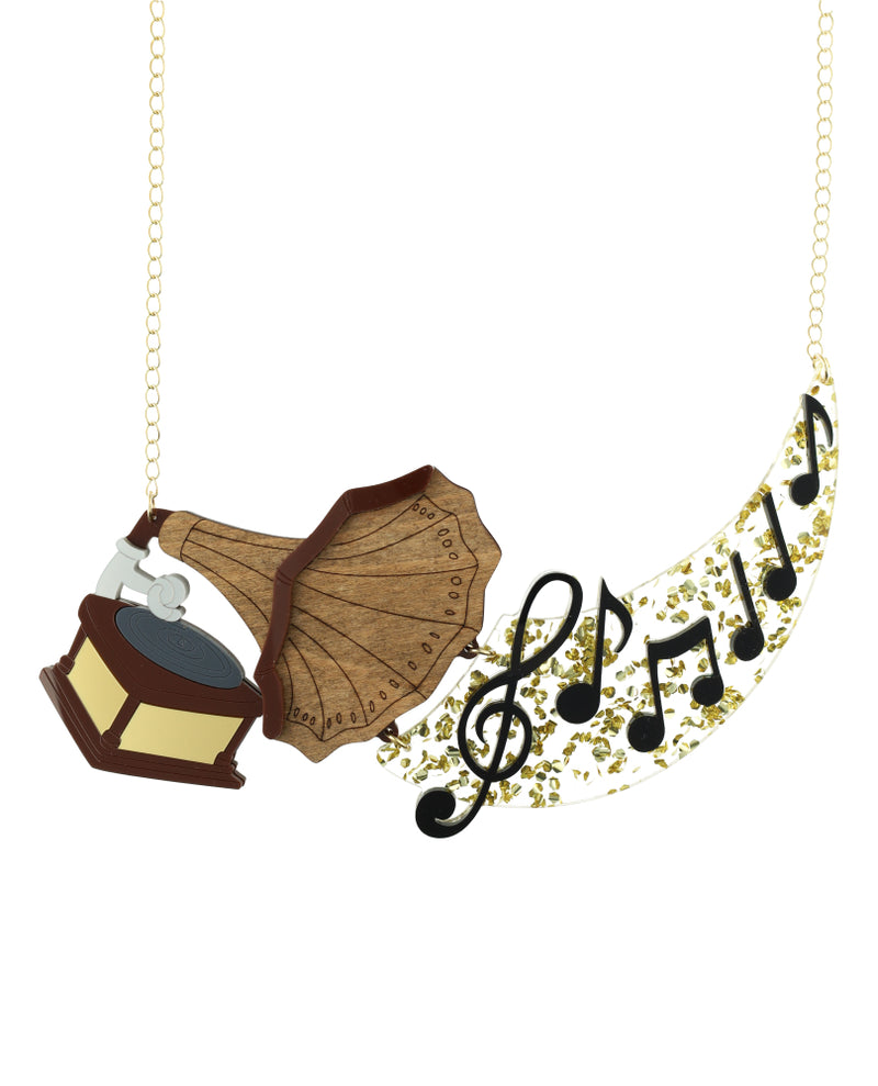 Music From The Gramophone Necklace