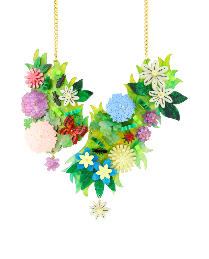 My Garden from Above Statement Necklace
