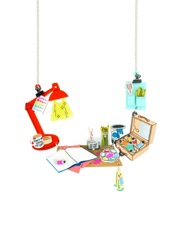 My Artsy Desk Corner Necklace