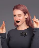 Mystic Moon Crab Brooch -Interactive-