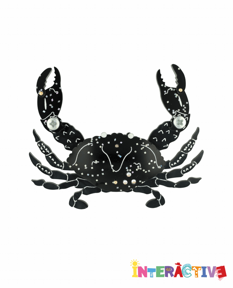 Mystic Moon Crab Brooch -Interactive-