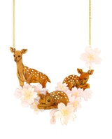 Nara Deers in Sakura Pinks Necklace