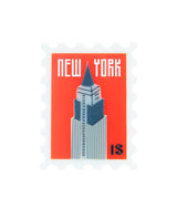 New York Empire State Stamp Brooch
