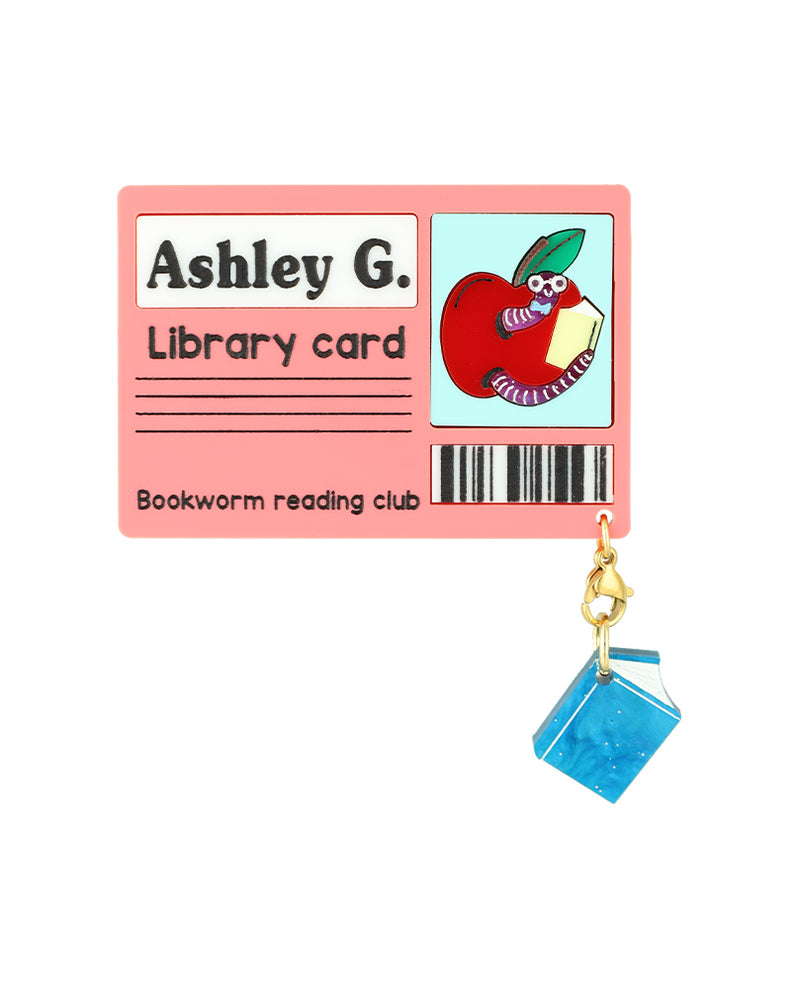 Number 1 Library Member Brooch -Custom-