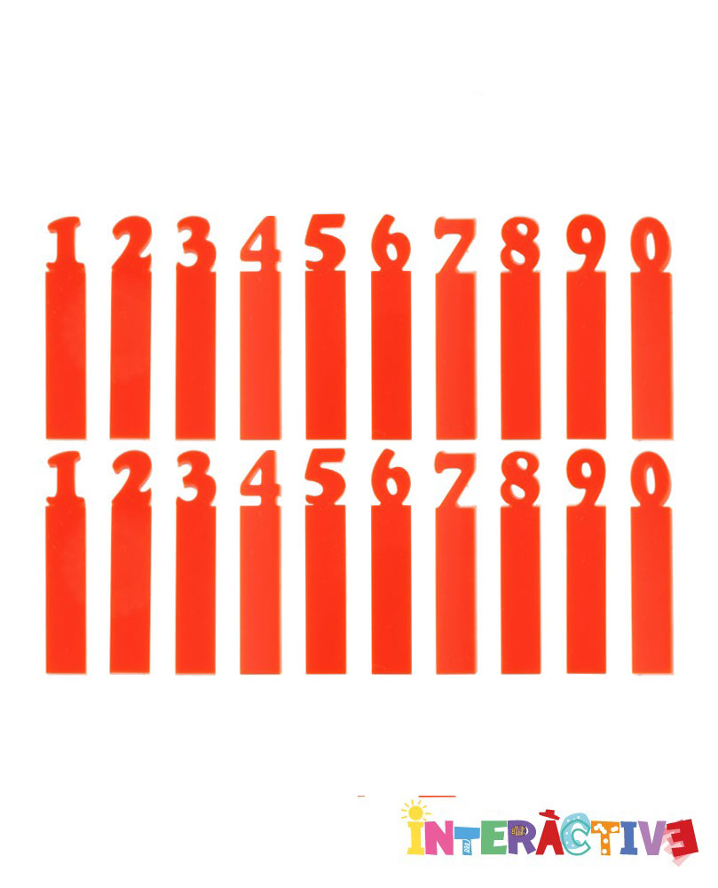Number Insert Pack for Cake Brooch
