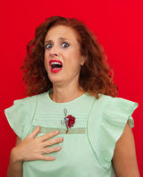 OUCH! Scissors Straight to my Heart Brooch -Interactive-