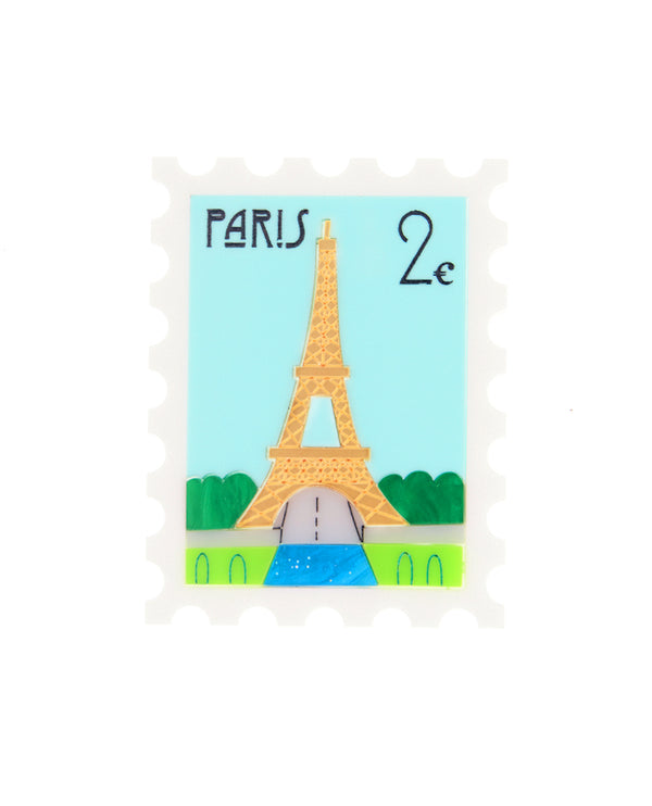 Oh La La Paris Stamp Brooch