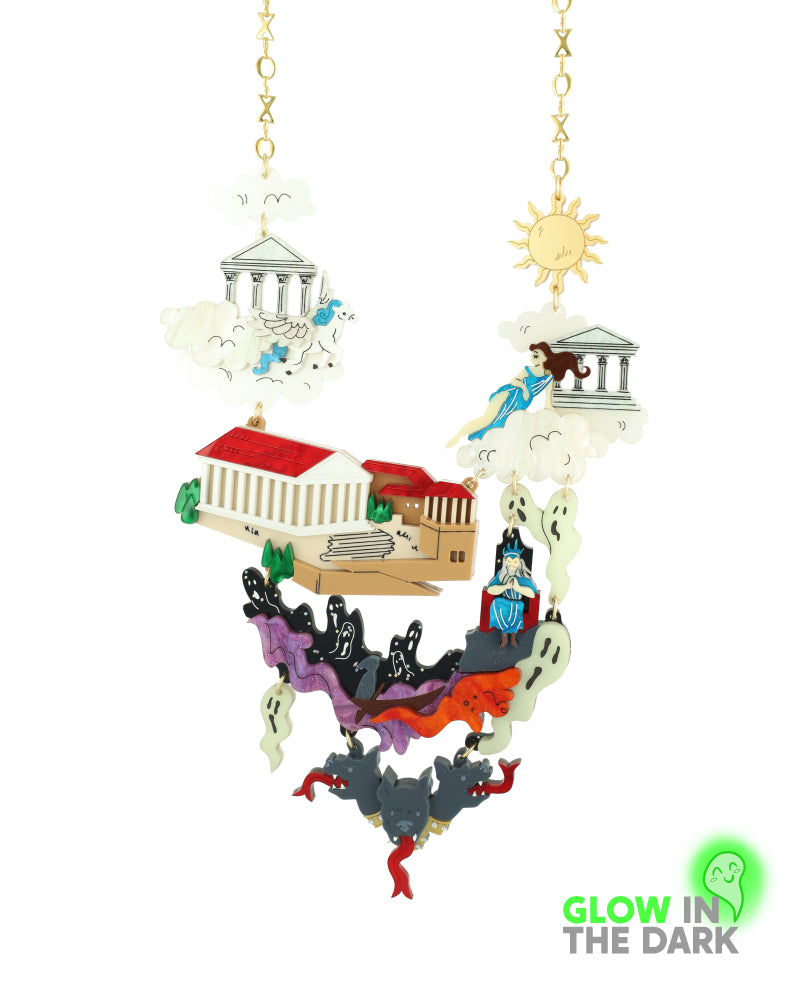 Olympus Of The Gods Statement Necklace -Glow in the Dark-