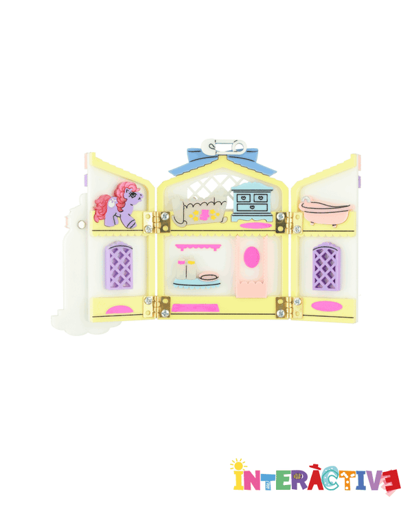 Open Baby Pony's Lullabye Nursery Brooch -Interactive-