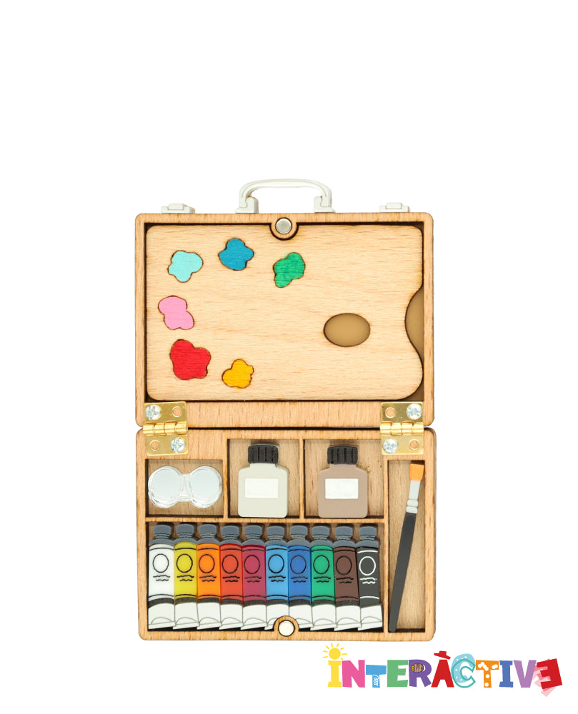 Open my Painting Kit Brooch -Interactive-