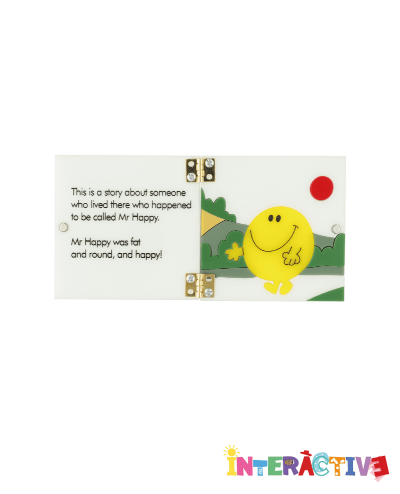 Open the Mr. Happy Book Brooch -Interactive-