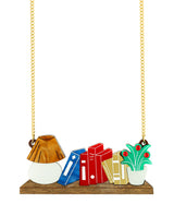 Organized Bookshelf Necklace