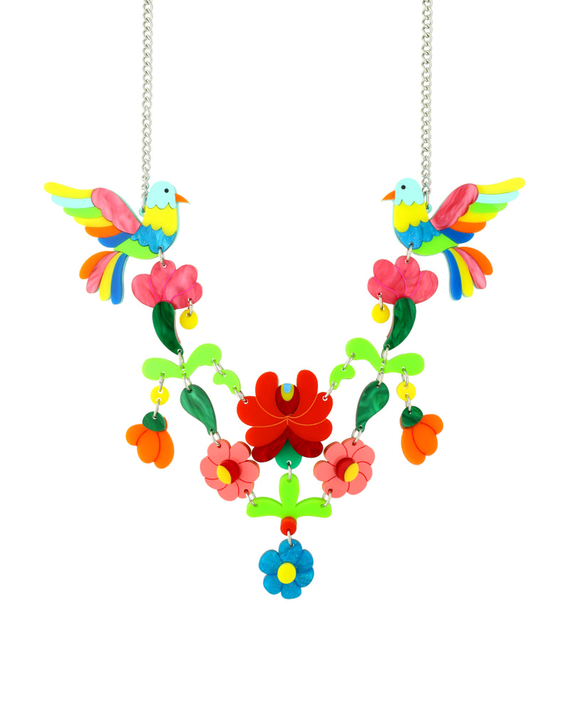 Otomi Embroidery Beauty Statement Necklace