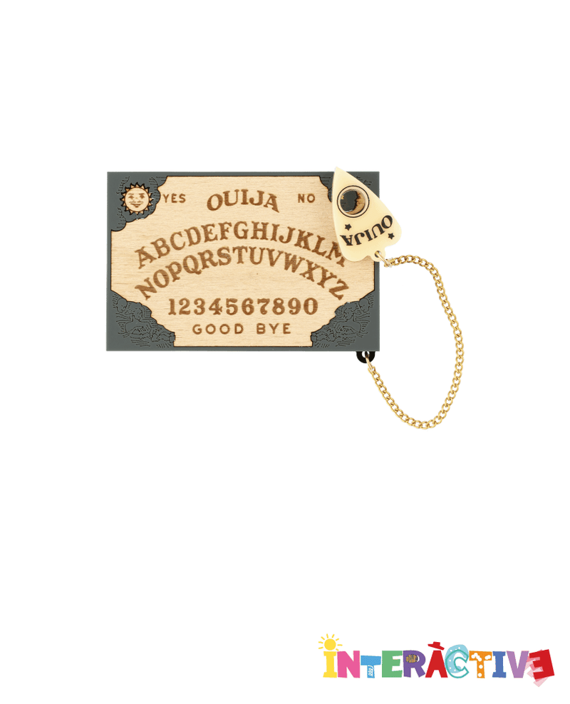 Ouija Board Brooch -Interactive-