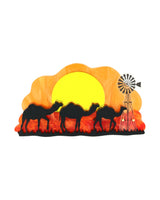 Outback Camel Sunset Brooch