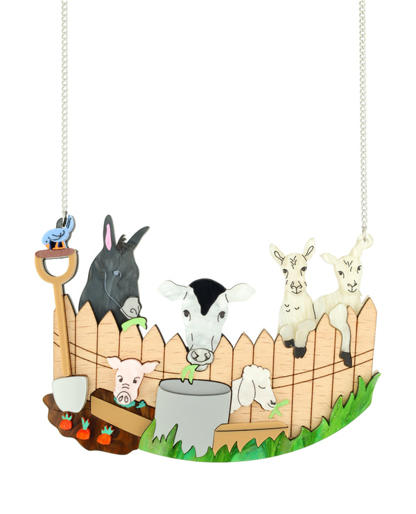 Over the Farm Fence Necklace