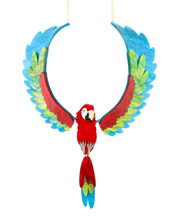 Parrot Takes Flight Necklace