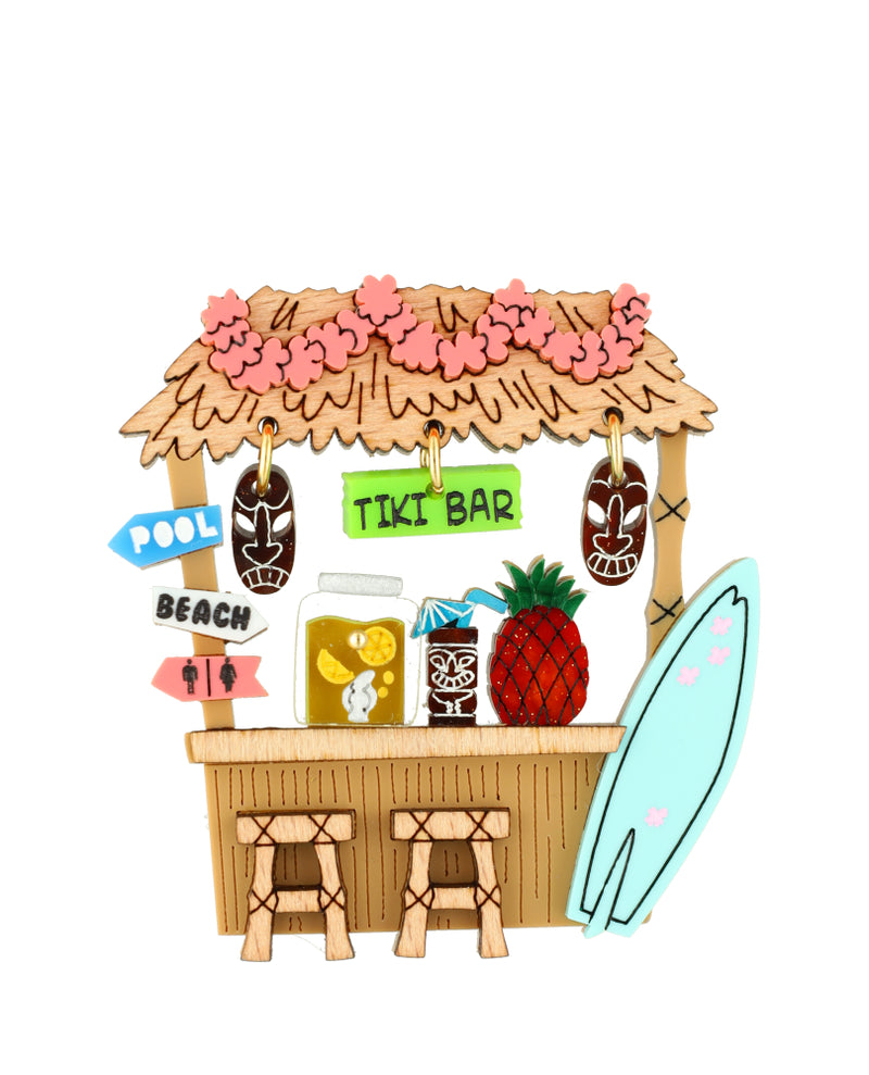 Party at the Tiki Bar Brooch