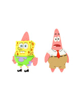 Patrick and Sponge Bob Costume Double Brooch