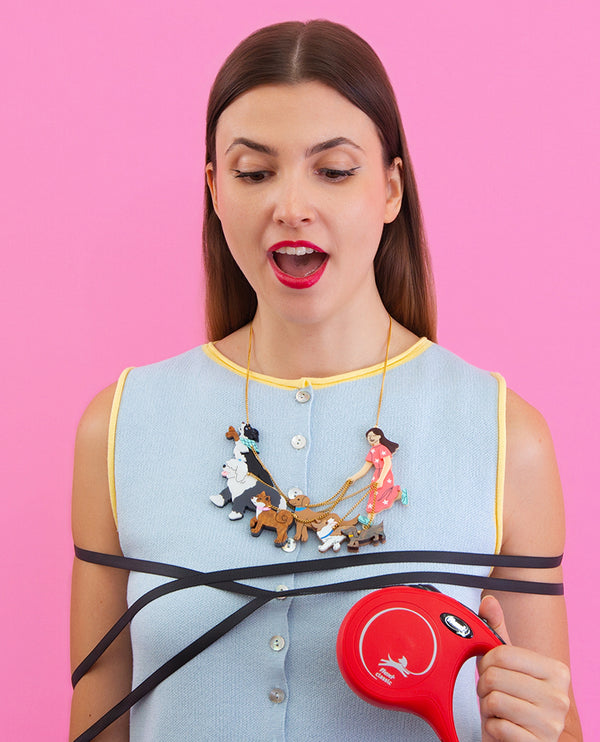 Paws & Leashes Statement Necklace