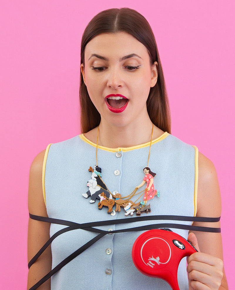 Paws & Leashes Statement Necklace