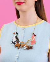 Paws & Leashes Statement Necklace