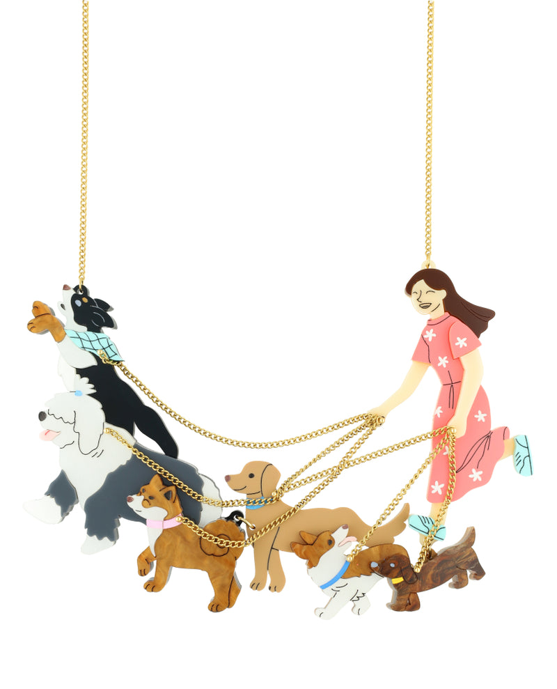 Paws & Leashes Statement Necklace