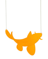 Peaceful Koi Swimming Necklace