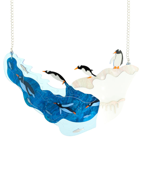Penguins To The Water statement Necklace
