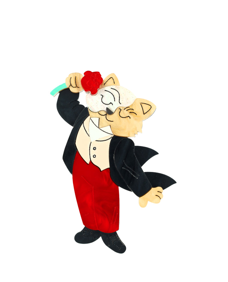 Phantom of the Paw-pera Brooch