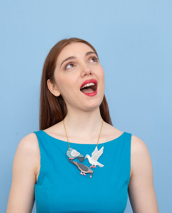 Pigeon Flock Necklace