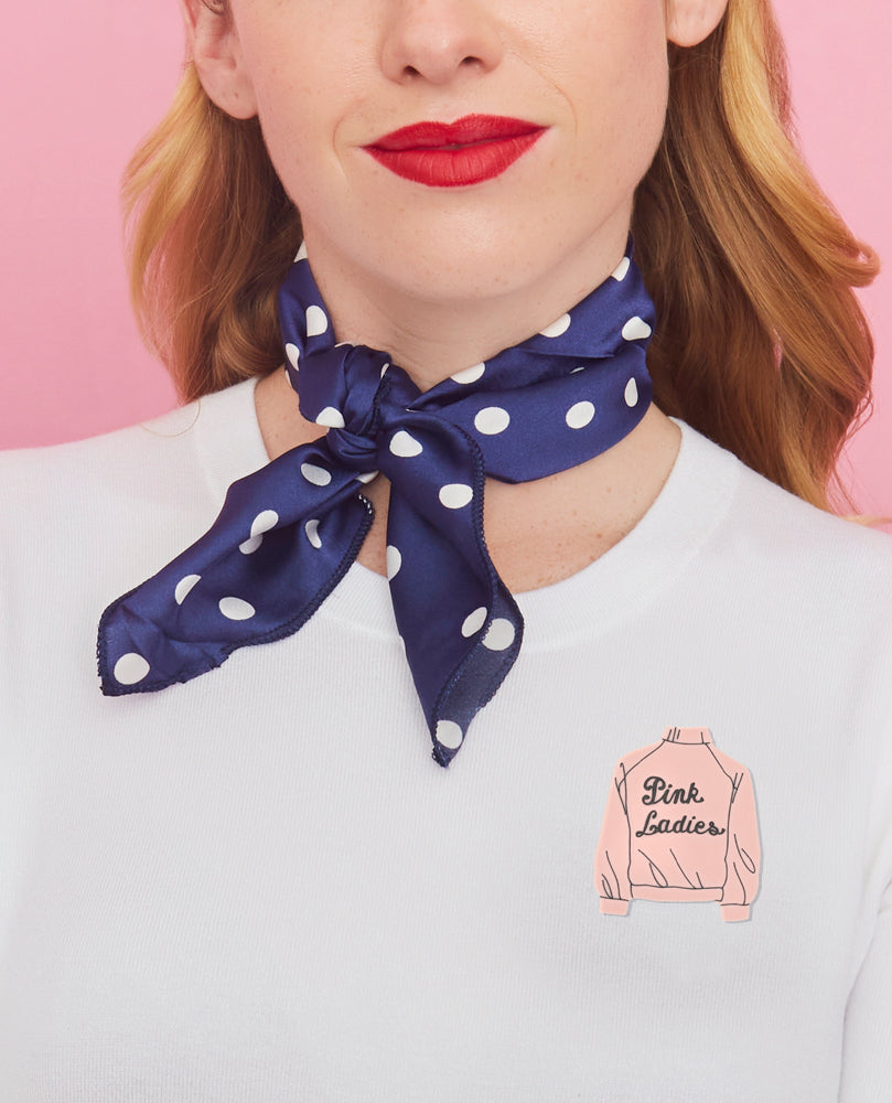 Pink Ladies Jacket Brooch