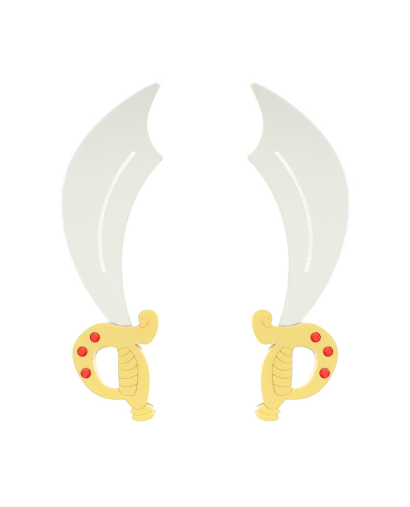 Pirate sword earrings