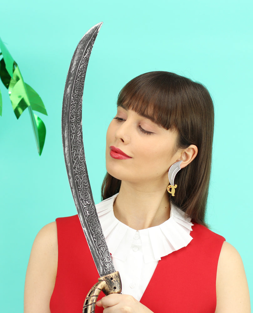 Pirate sword earrings