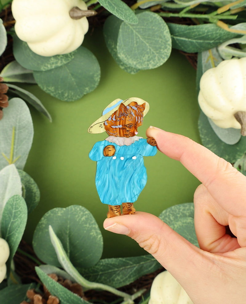 Playful Tom Kitten Brooch