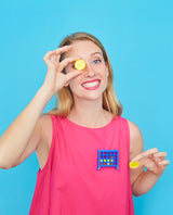 Playing Connect 4 Brooch -interactive-