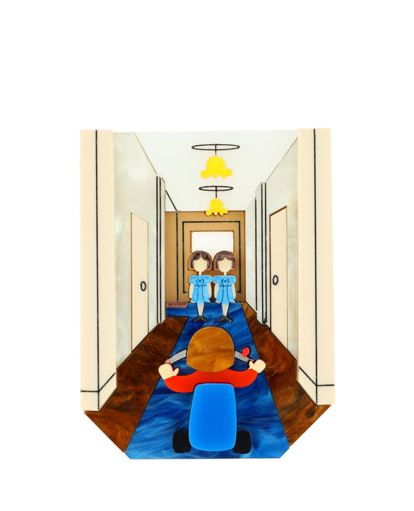 Playing in the Eternal Corridor Brooch