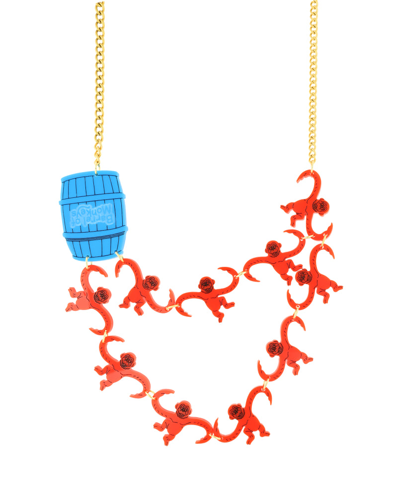 Playing with Barrel Monkeys Necklace