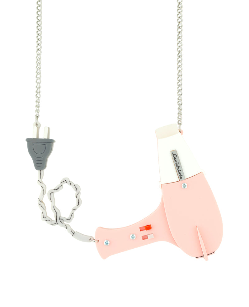 Plug in the Hairdryer Necklace