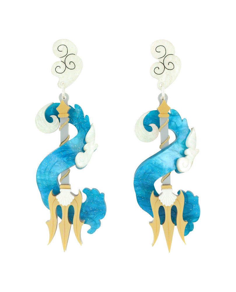 Poseidon’s Mighty Trident Earrings