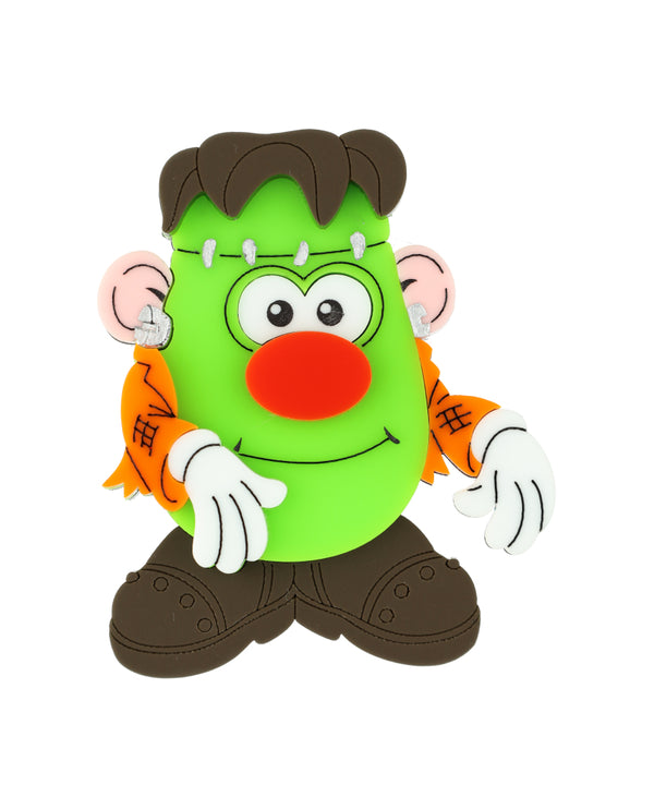 Potato Head Frankenstein Brooch