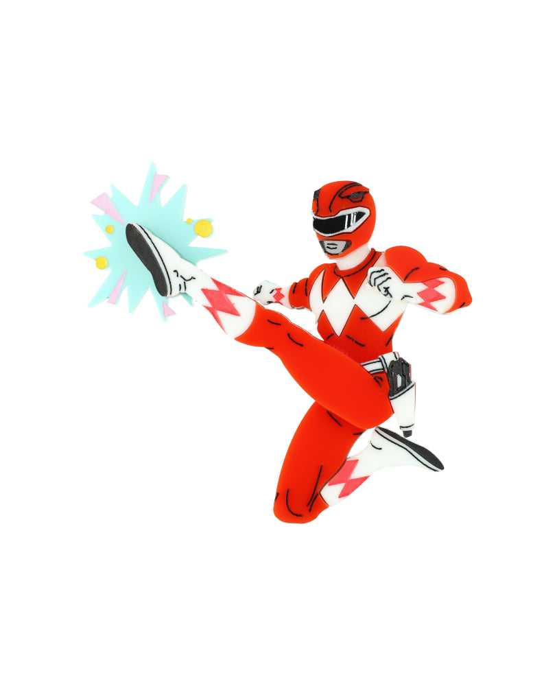 Pow! Red Power Ranger Brooch – La Vidriola