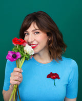 Pretty Poppy Brooch