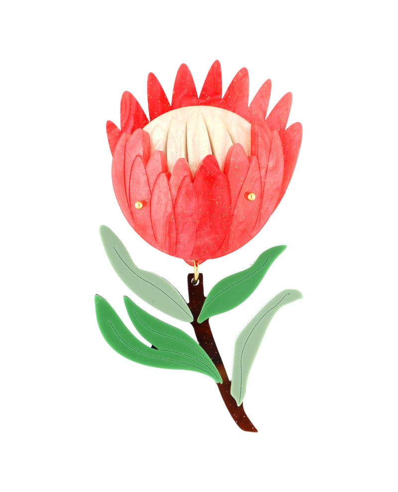 Hopeful Protea Brooch