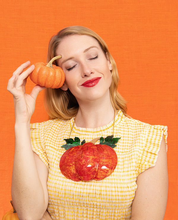 Pumpkin Patch Statement Necklace
