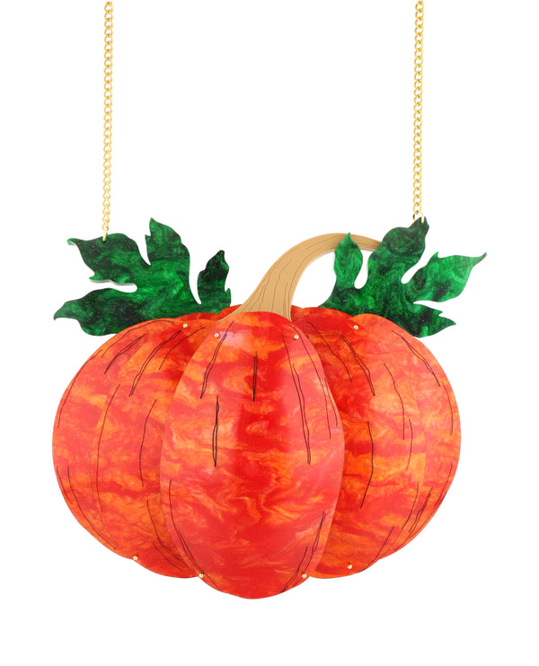 Pumpkin Patch Statement Necklace