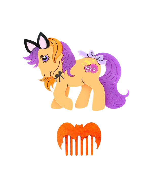 Pumpkin Tart My Little Pony and Comb Brooch