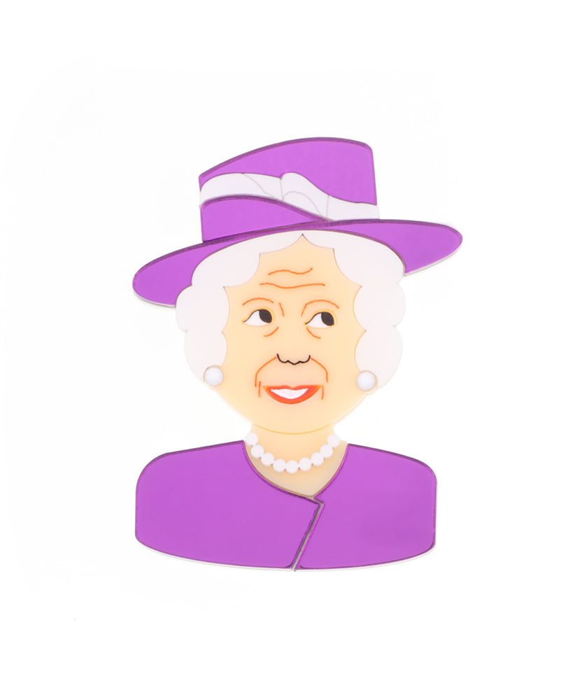 Classic Colourful Queen brooch