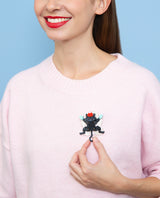 Purrfect Snow Angel Brooch -Interactive-