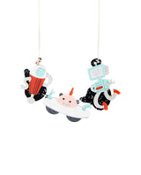 Quirky Robots Necklace